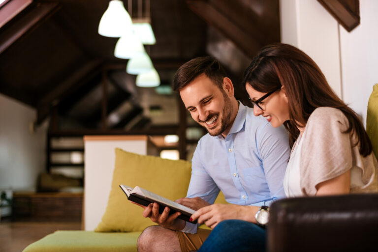 Couple reading bible