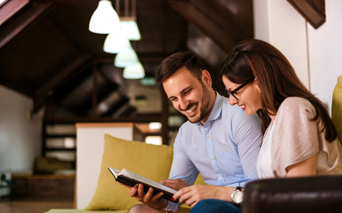Couple reading bible