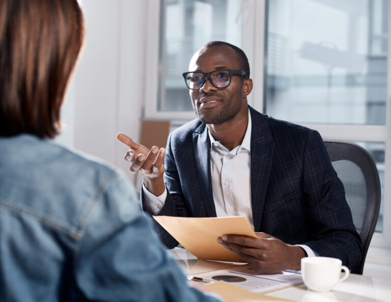 career counseling man woman