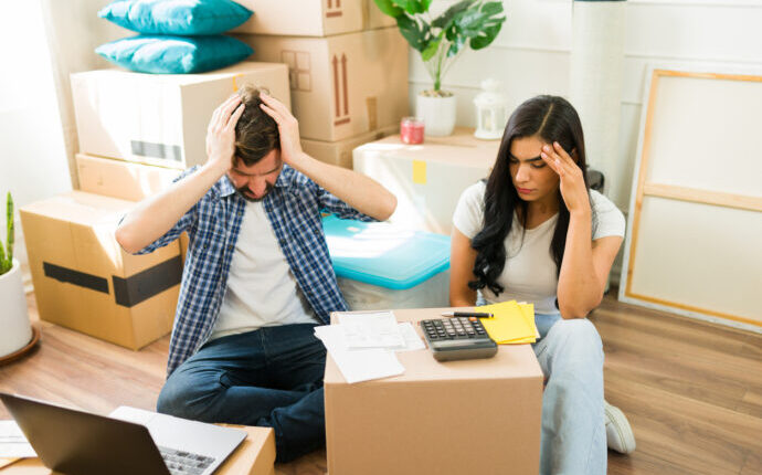 couple with boxes around
