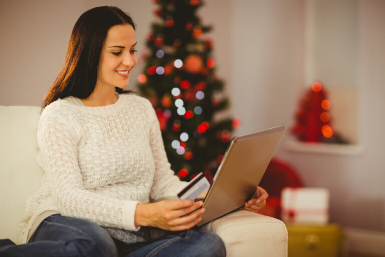 women looking into computer