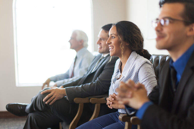 Group listening at conference