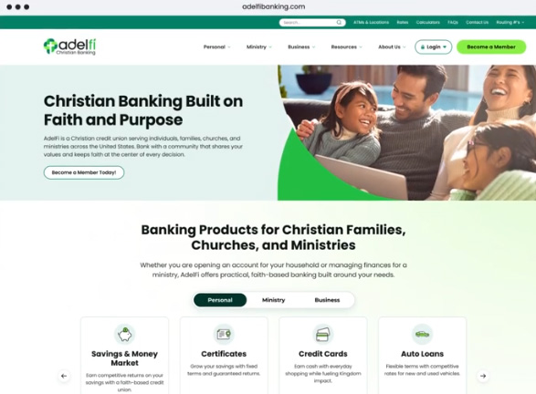 Take a tour of website - home page scrrenshot